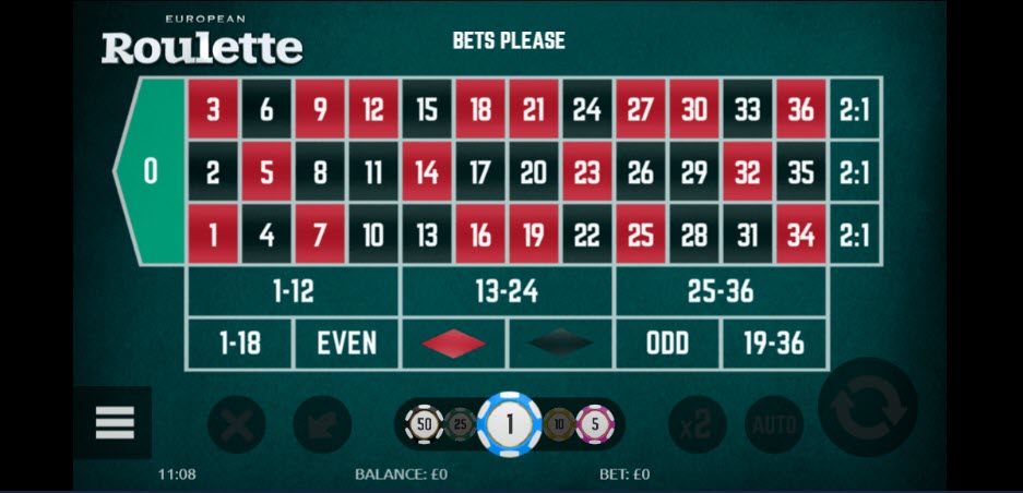 European roulette online