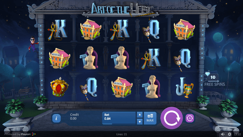 art of the heist slots